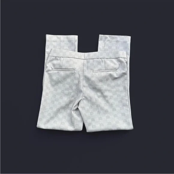 Amanda & Chelsea plaid grey trouser modern fit stretchy pants women’s 4 - Picture 2 of 6